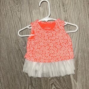 Cat & Jack Bright Floral Tank with Tulle